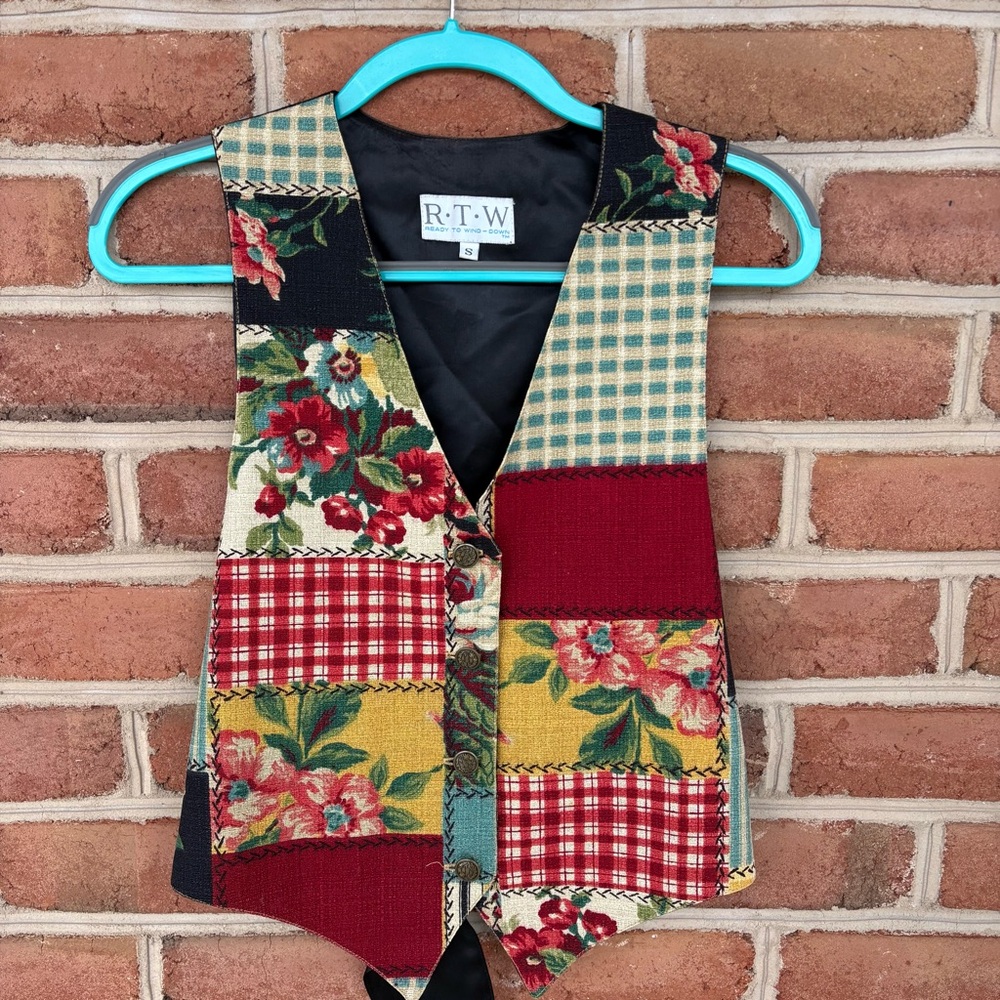 Floral Patchwork Women's Vest